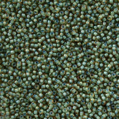 Toho Seed Bead 150 Inside Color Lined Sea Foam Topaz 10g 952 Aura Crystals Llc