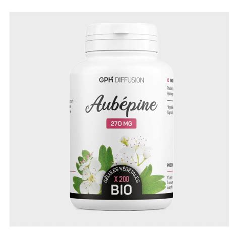 GPH DIFFUSION Aubépine 270 mg 200 gélules