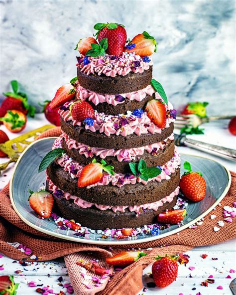 Erdbeer Schokoladen Naked Cake P Nktchens Mama