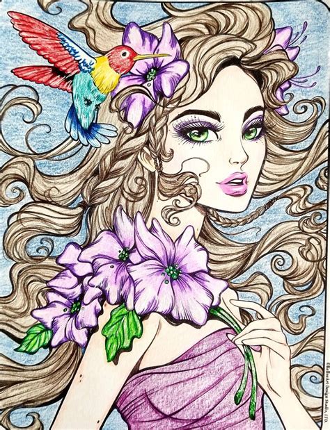 Etsy Digital Download Kim Rinehart Colorist Colored Pencil Artwork