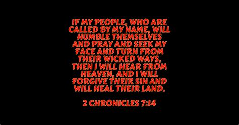 Bible Verse 2 Chronicles 714 2 Chronicles 714 Sticker Teepublic