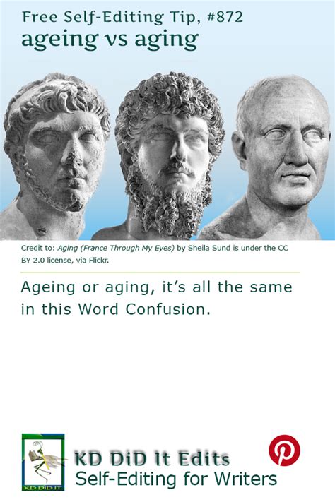 Word Confusion Ageing Versus Aging • Kd Did It