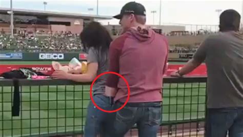 Watch This Horny Couple Get It On In The Middle Of A Spring Training Game Maxim