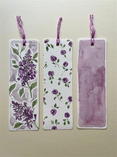 Creative Bookmarks Paper Bookmarks Watercolor Bookmarks Watercolor