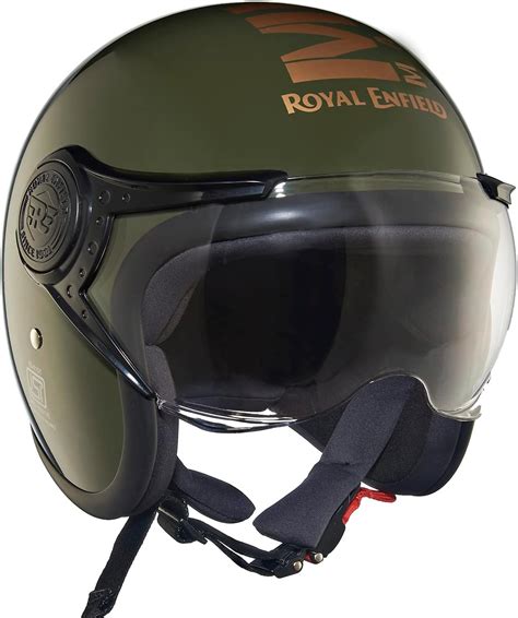 Royal Enfield Open Face Mlg Helmet With Clear Visor Impact Protection Better Scratch