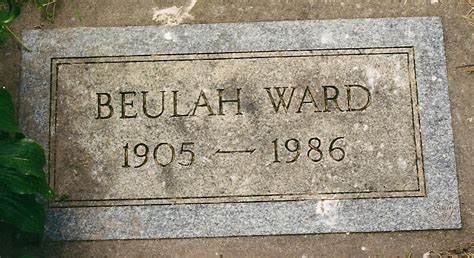 Calista Beulah Bea Clark Ward 1905 1986 Find A Grave Memorial