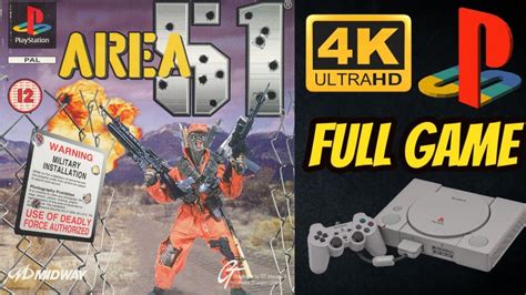 Area 51 Ps1 4k60ᶠᵖˢ Uhd🔴 Longplay Walkthrough Playthrough Full