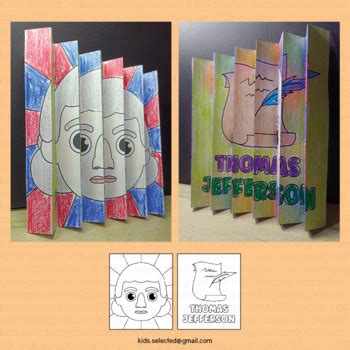 Presidents Day Craft Thomas Jefferson Agamograph Coloring Activities ...