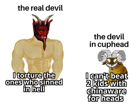 meme about the devil : r/Cuphead