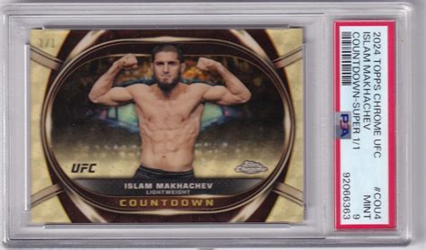 Islam Makhachev Topps Chrome Ufc Countdown Superfractor Psa