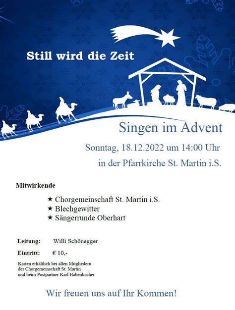 Singen Im Advent Pfarrkirche St Martin St Martin Im Sulmtal