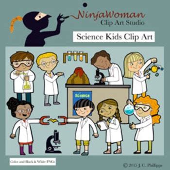 Science Kids Clip Art by NinjaWoman Clip Art Studio | TPT