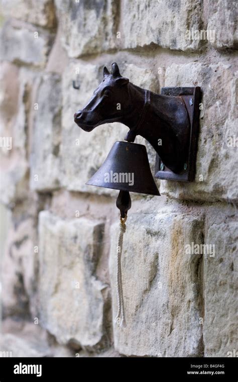 Cow Bell Wall Mount With Bell Stock Photo Alamy