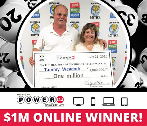 Michigan Lottery Celebrates First $1 Million Online Powerball Winner ...