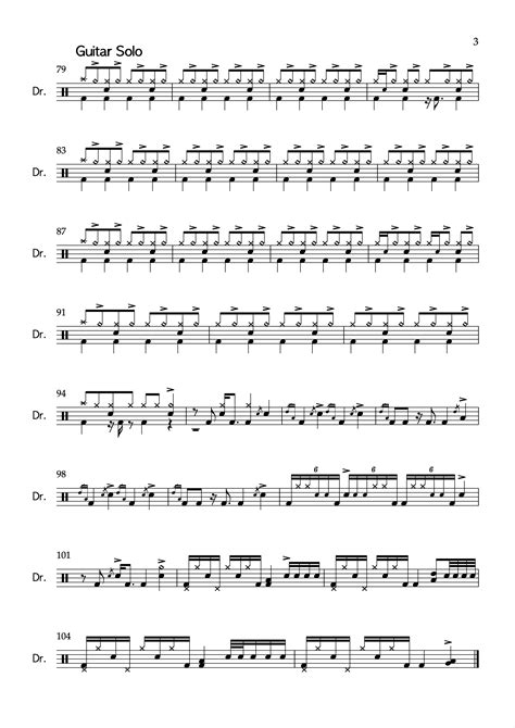 Drum Kit Sheet Music Gig Charts And Transcriptions At Drumchartsuk