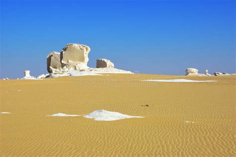 Il Sahara Il Deserto Bianco Egitto Fotografia Stock Immagine Di