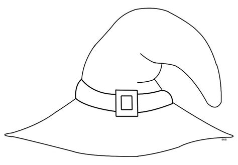 Halloween Witch Hat Coloring Pages Coloring Pages Ideas