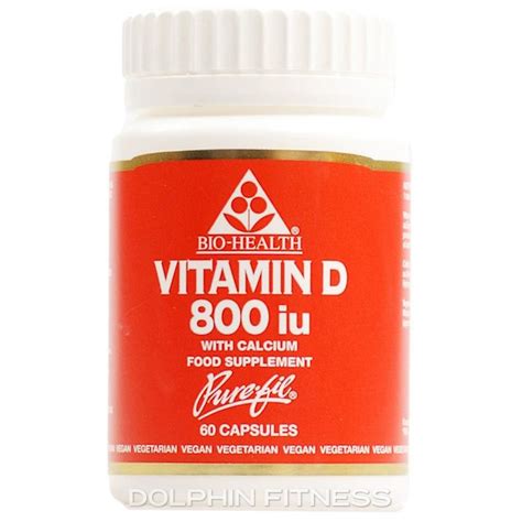 Bio Health Vitamin D 800 Iu 60 Capsules