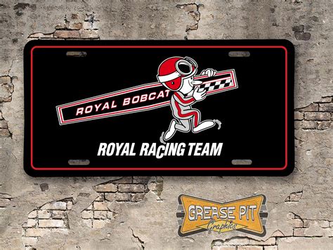 Royal Pontiac Racing Team License Plate - Grease Pit Graphics