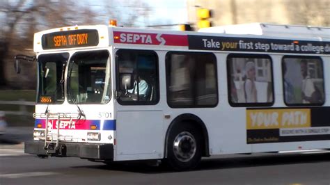 Septa Bus Incoming New Flyer D40lf 5701 Youtube