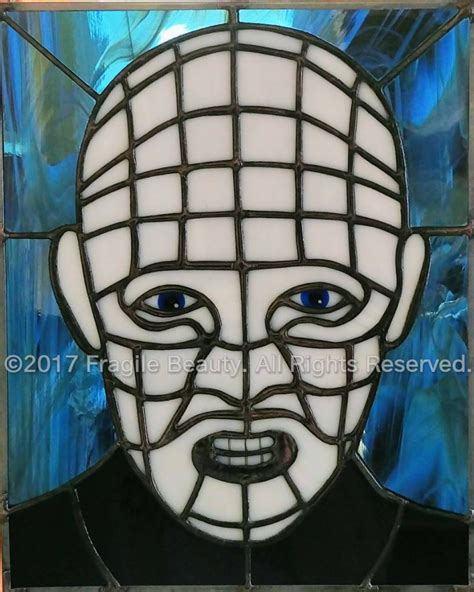 Stained Glass Pinhead Panel Original Design By Sarah Segovia Etsy