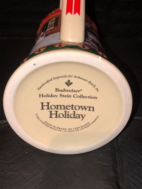 Budweiser Holiday Stein Collection 1993 Hometown Holiday EBay