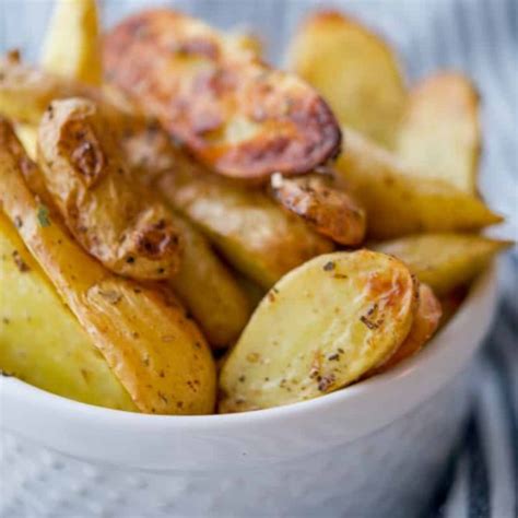 Greek Roasted Fingerling Potatoes Carries Experimental Kitchen