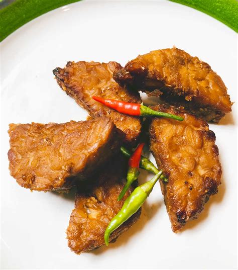 Tempe Bacem: Deep Fried Spiced Tempe (Vegan) - Cook Me Indonesian