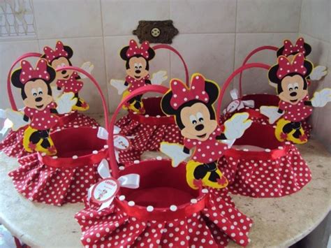 Canasta Minnie Mouse Fiesta De Minnie Mouse Dulceros De Minnie Y