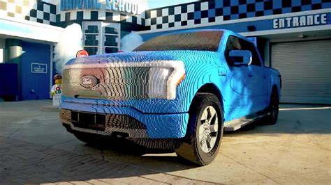 Life-Size Lego Ford F-150 Lightning Takes Over 1,600 Hours To Build