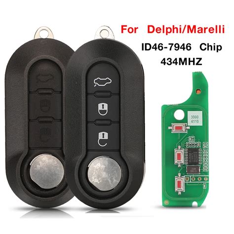 Jingyuqin 3 Buttons 433MHZ ID46 PCF7946 Chip Remote Car Key For Lancia