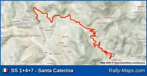 Mapa Harmonogram Profil Elewacji Os Santa Caterina Rally