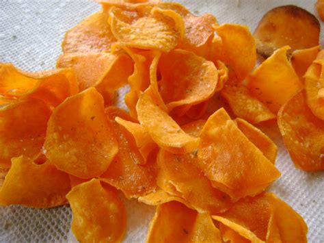 How To Make Crispy Sweet Potato Chips With Rosemary Delishably