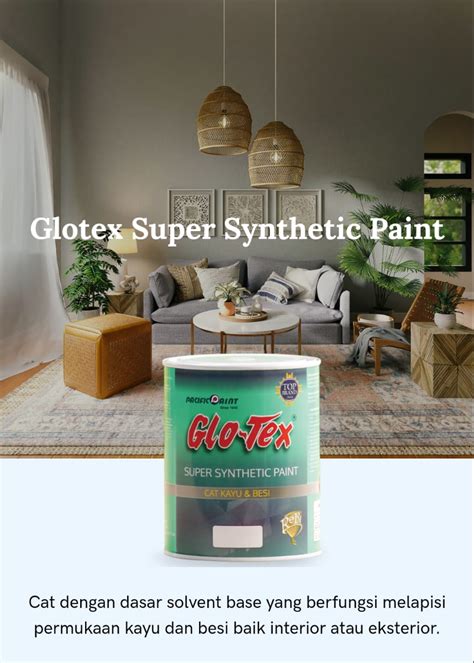 Glotex Super Synthetic Paint Cat Kayu Dan Besi Lazada Indonesia