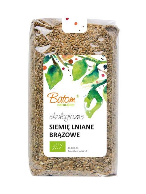 Ekologiczne SIEMIĘ LNIANE ZIARNO Brązowe LEN 500g 10732131907 Allegro pl