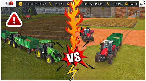 Fs 16 Vs Fs 18 John Deere Vs Massey Farming Simulator Gameplay