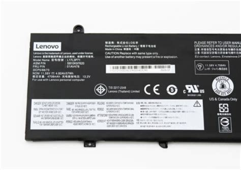 2024 Genuine Battery 01AV478 01AV480 For Lenovo ThinkPad T480s L17L3P71