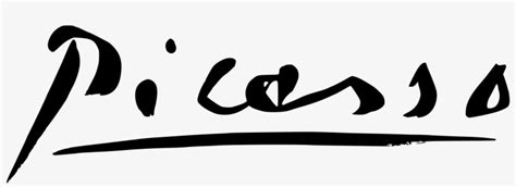 Open Pablo Picassos Signature Transparent Png 2000x771 Free