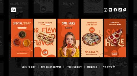 Fast Food Reels by GiraffeMotionStudio on Envato Elements