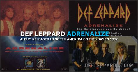 31 Years Ago Def Leppard S Adrenalize Album Released In North America