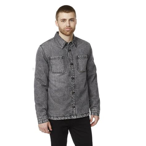 Ijeans Mens Denim Lined Sherpa Shacket Walmartca