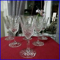 6 verres à vin rouge en cristal de saint louis modèle Tarn H 16 cm