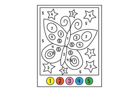 Butterfly Color By Number Coloringbynumber