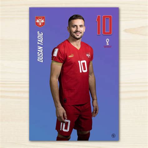 FIFA World Cup 2022 NETHERLANDS SERBIA USA COSTA RICA Player Prints