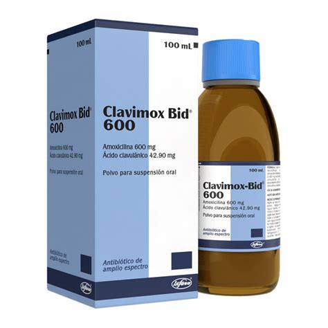 CLAVIMOX BID 400MG 57MG 5ML 70ML POLVO SUSPENSION Distribuidor De