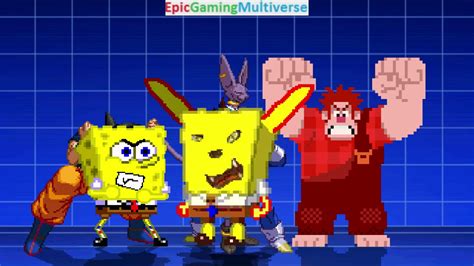 Wreck It Ralph VS Dragon Ball Super Characters And SpongeBob