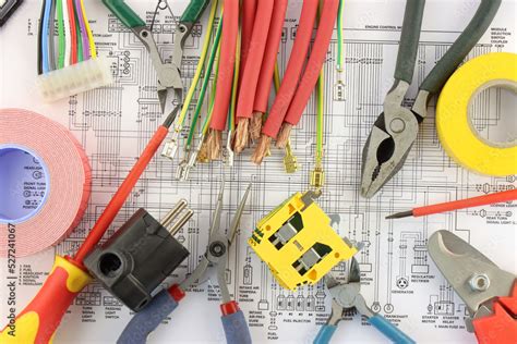 Electrical tools and materials for the installation of an electrical ...