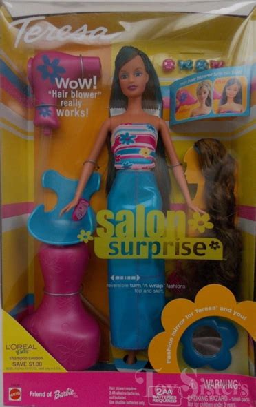 2001 Barbie Salon Surprise Teresa Toy Sisters