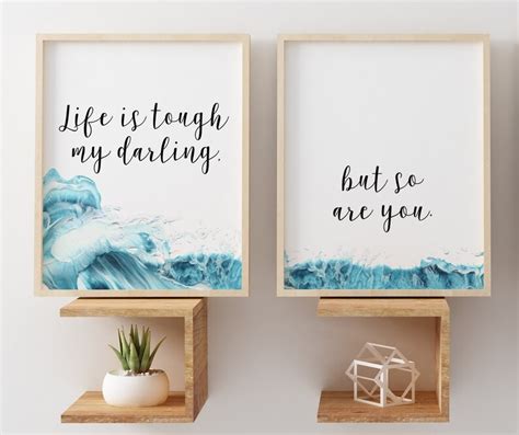 Life Is Tough My Darling But So Are You Wall Art Nursery Decor Etsy