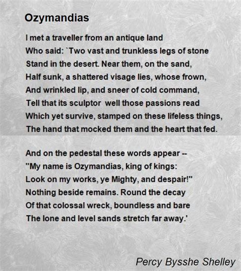 Ozymandias Quotes - ShortQuotes.cc